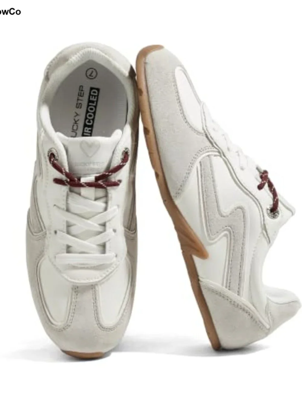 Retro Fashion Sneakers Women Casual Lace-Up Thin Sole Non-Slip Suede